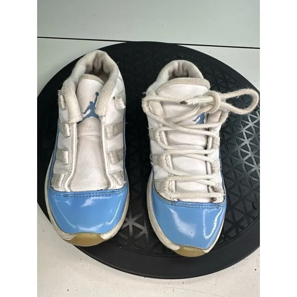 FOR PARTS - Nike Kids Air Jordan 11 505836-106 White Shoes Sneakers SZ 9C